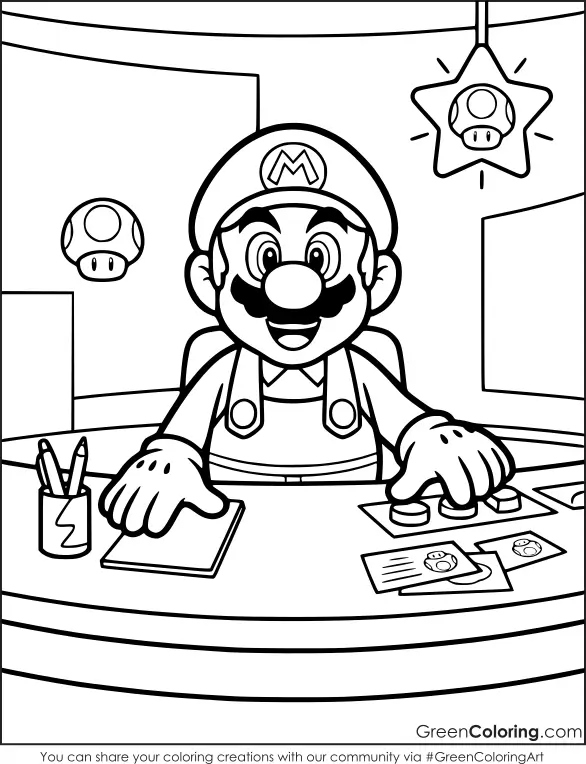 Mario Coloring Pages
