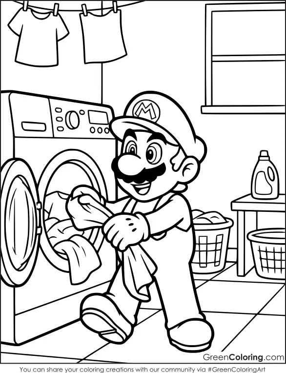 Coloring Pictures Super Mario
