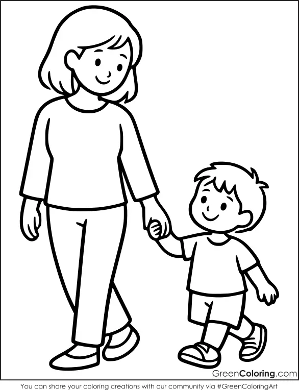 Mother's Day Coloring Sheets