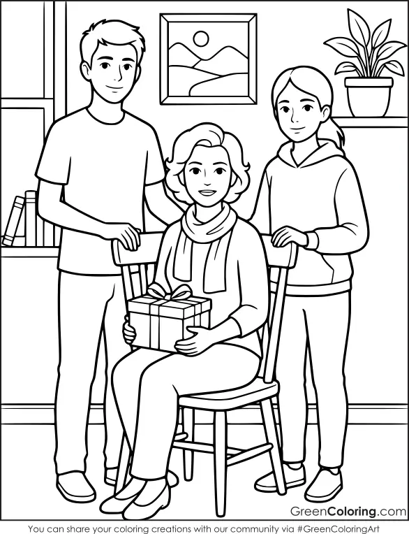 Mother's Day Coloring Sheets Printable