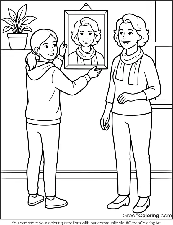 Mother's Day Coloring Pages Printable