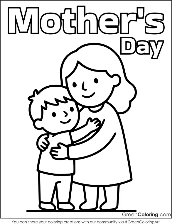 Mother's Day Coloring Pages Free
