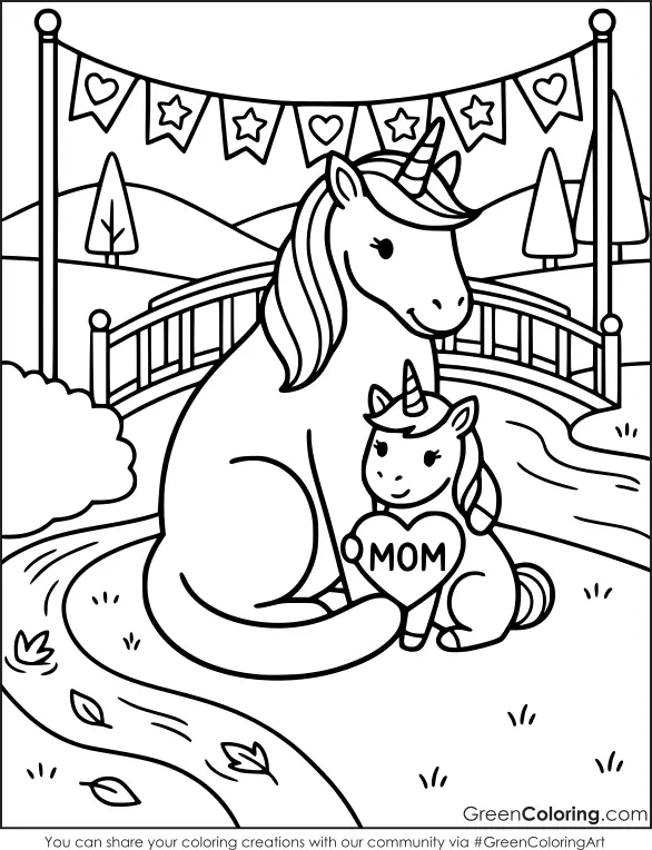 Mother s Day Coloring Pages