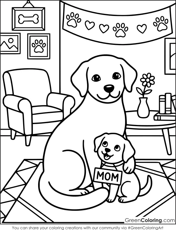 Mothers Day Coloring Pages