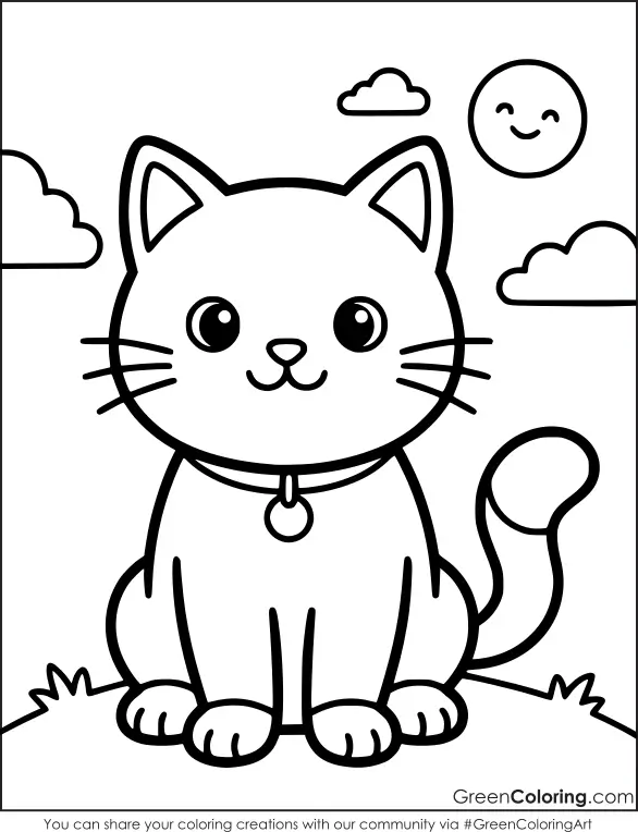 Kitten Coloring Sheets