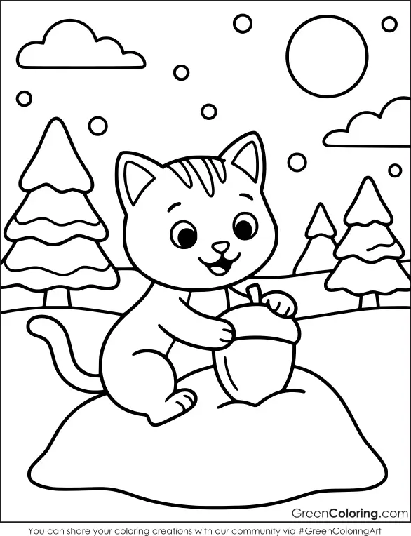 Kitten Coloring Sheets Printable