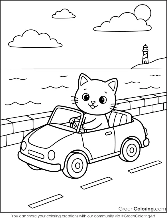 Kitten Coloring Pages