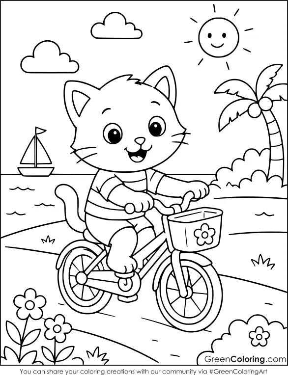 Kitten Coloring Pages for Kids