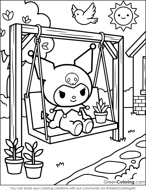 kuromi coloring pictures printable