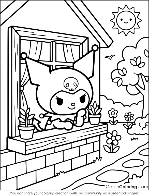 Printable Coloring Pages Kuromi