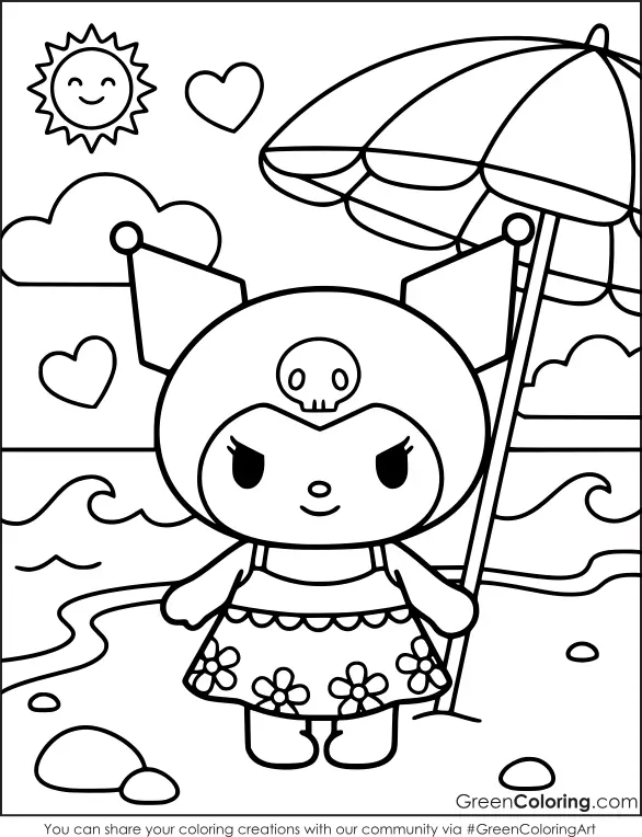 kuromi coloring worksheets