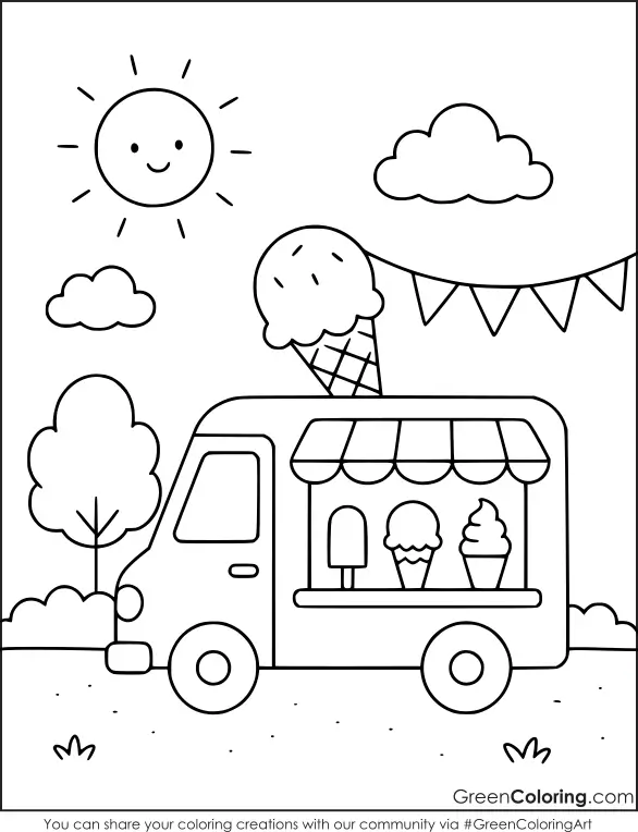 coloring pages summer