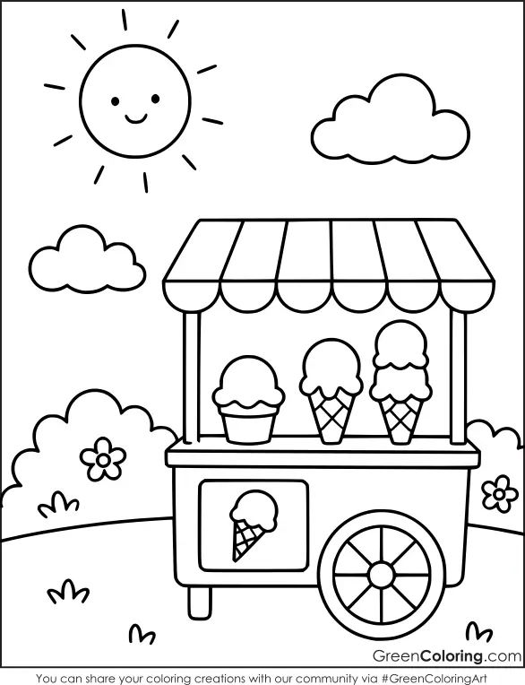 summer coloring pages for kids