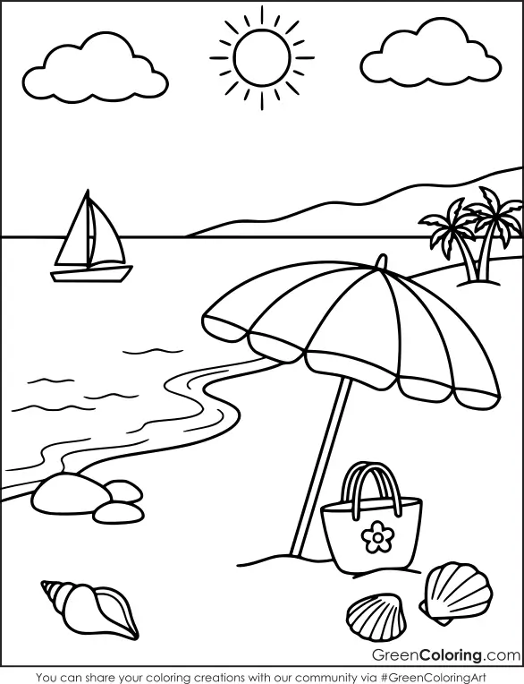summer coloring sheets