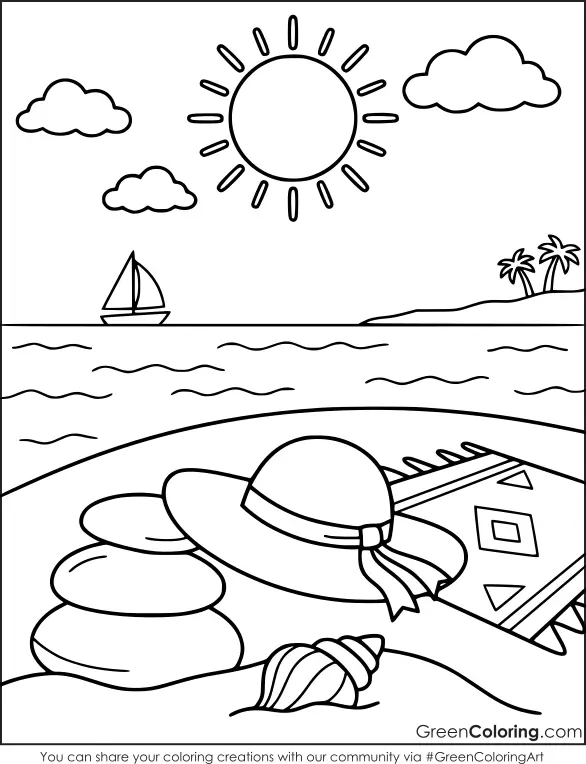 coloring pages summer