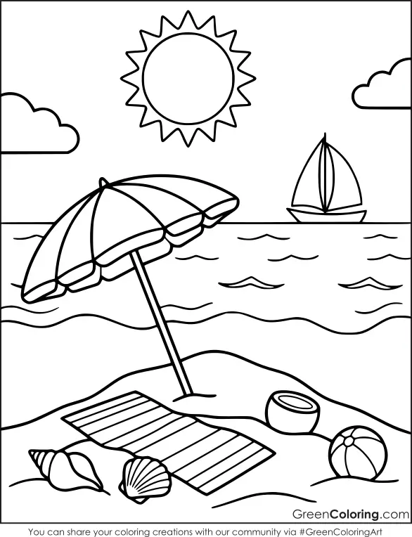 free printable coloring pages summer