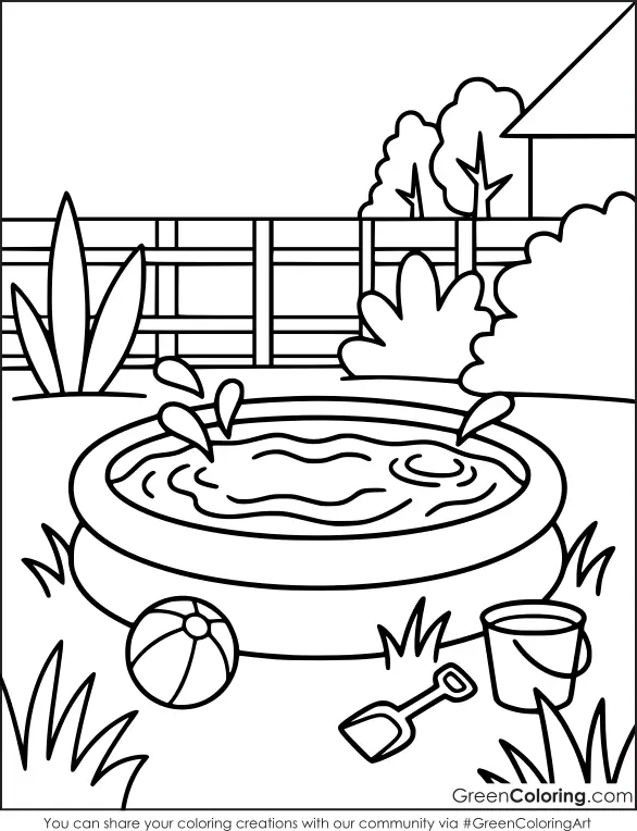 coloring pages summer for kids
