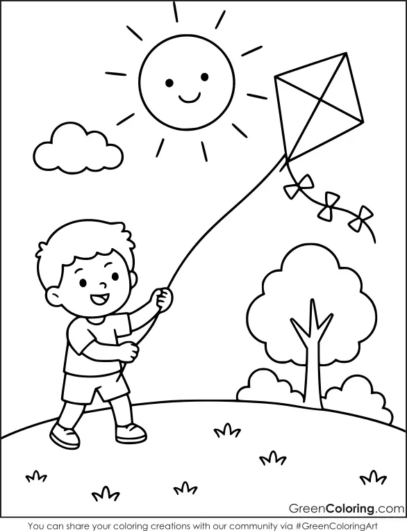 coloring pages summer for kids