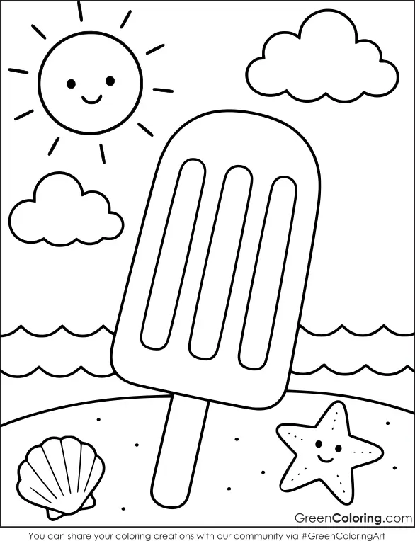 summer coloring pages