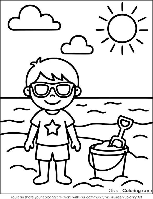 summer coloring sheets preschool
