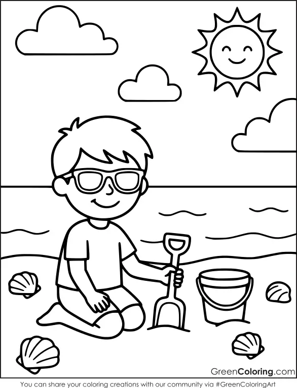 summer coloring sheets preschool