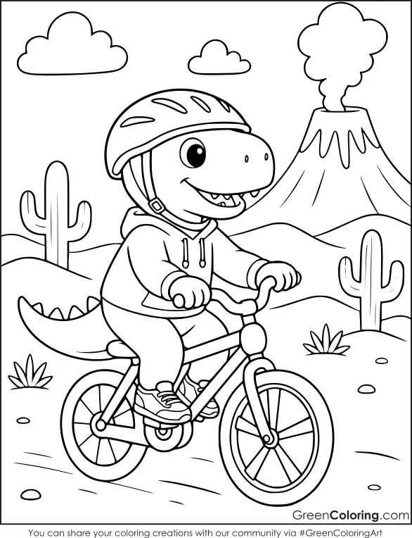 Bicycle Coloring Pages