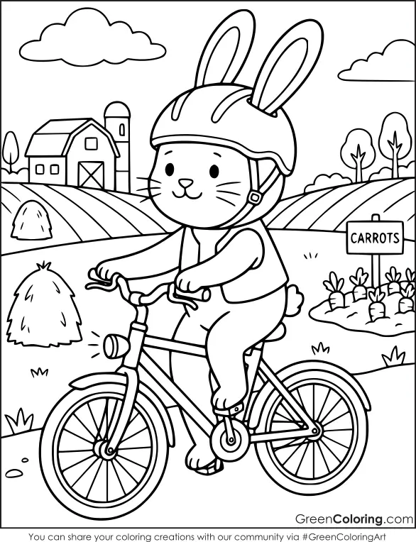Bicycle Coloring Pages