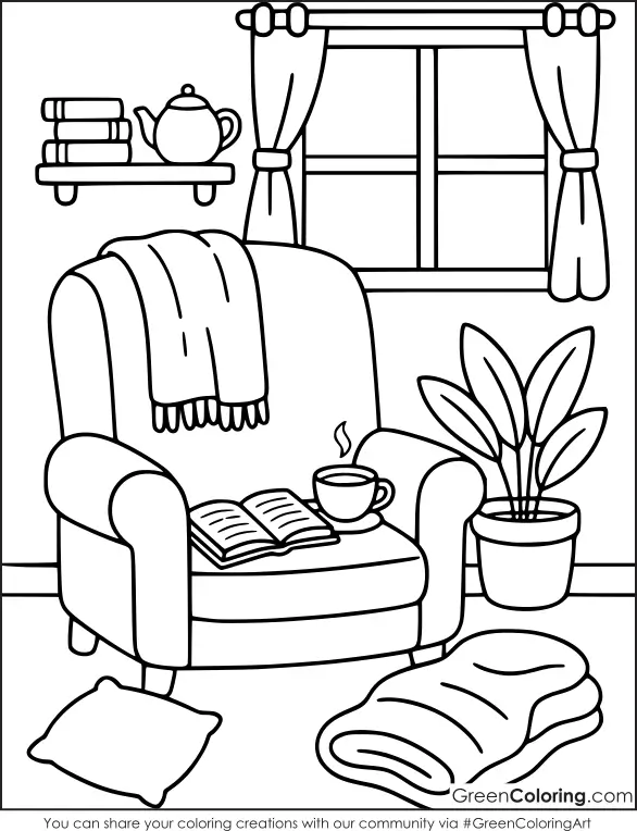 Free Cozy Coloring Pages PDF