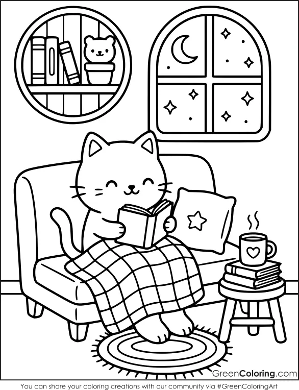 Cozy Coloring Pages Free to Print