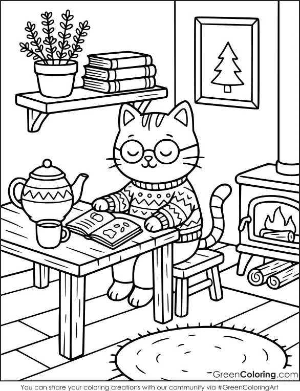 Cozy Coloring Pages Free to Print