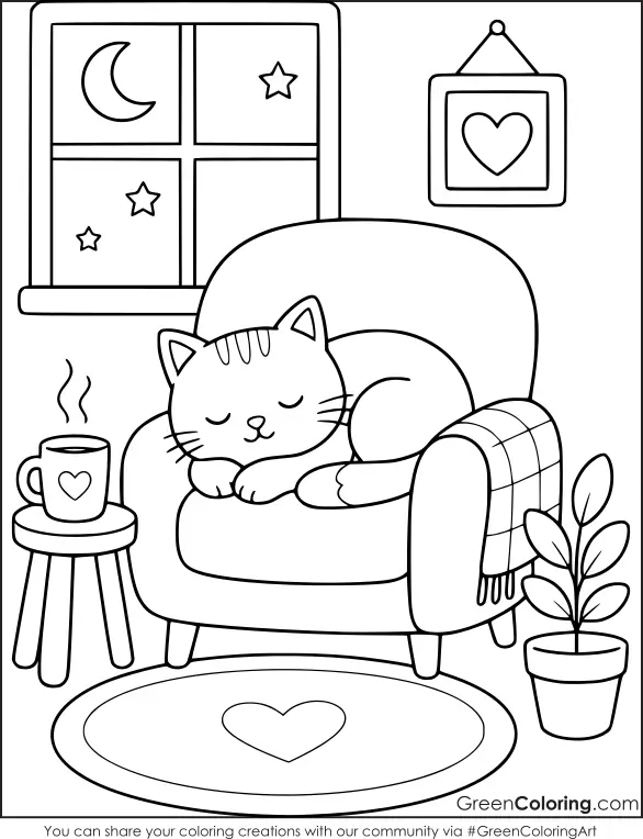 Cozy Coloring Pages
