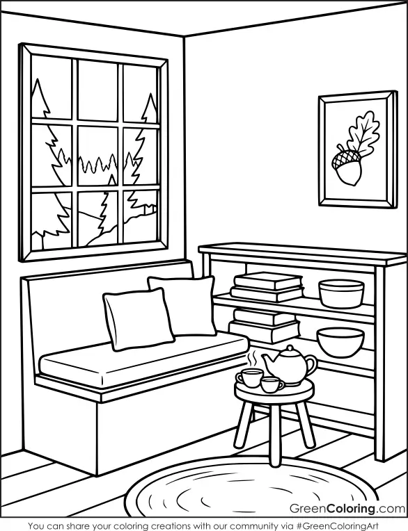 Free Cozy Coloring Pages for Kids and Toddlers