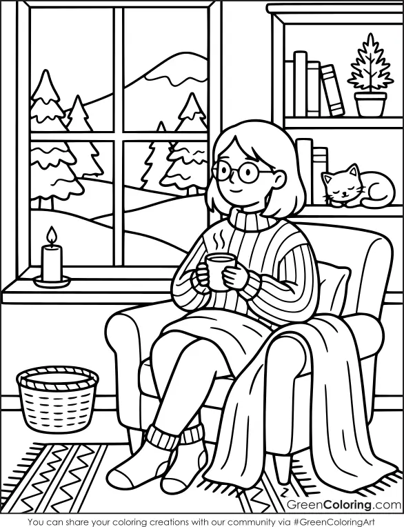 Cozy Coloring Pages PDF Free