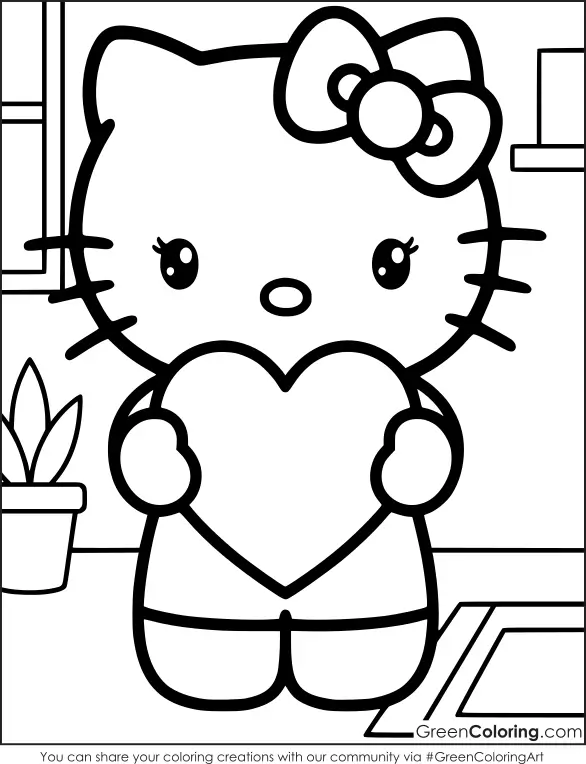 hello kitty printable coloring pages