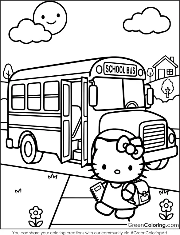 hello kitty and friends coloring pages​