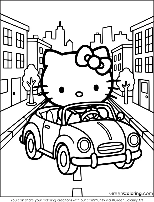 printable hello kitty coloring pages