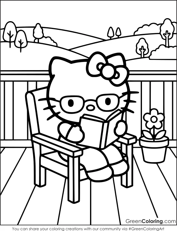 printable hello kitty coloring pages
