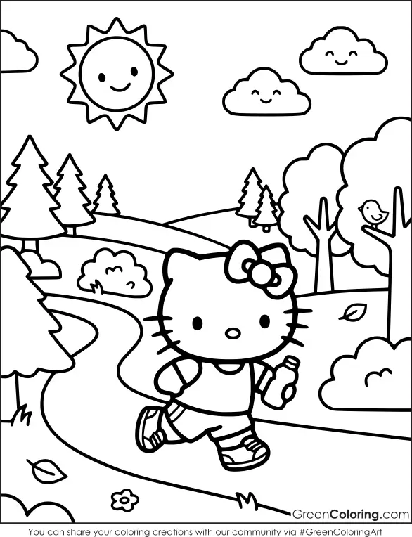 hello kitty coloring pictures