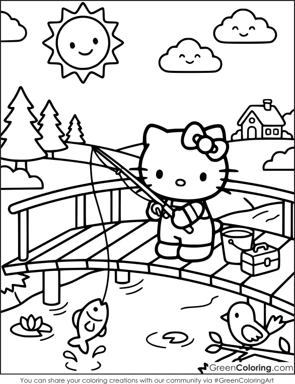 hello kitty coloring sheets free printable pdf