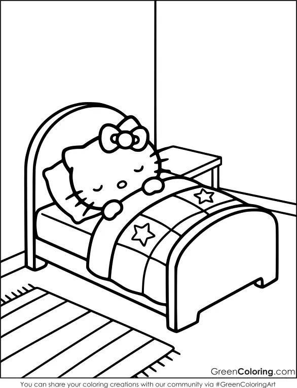 coloring pages hello kitty and friends