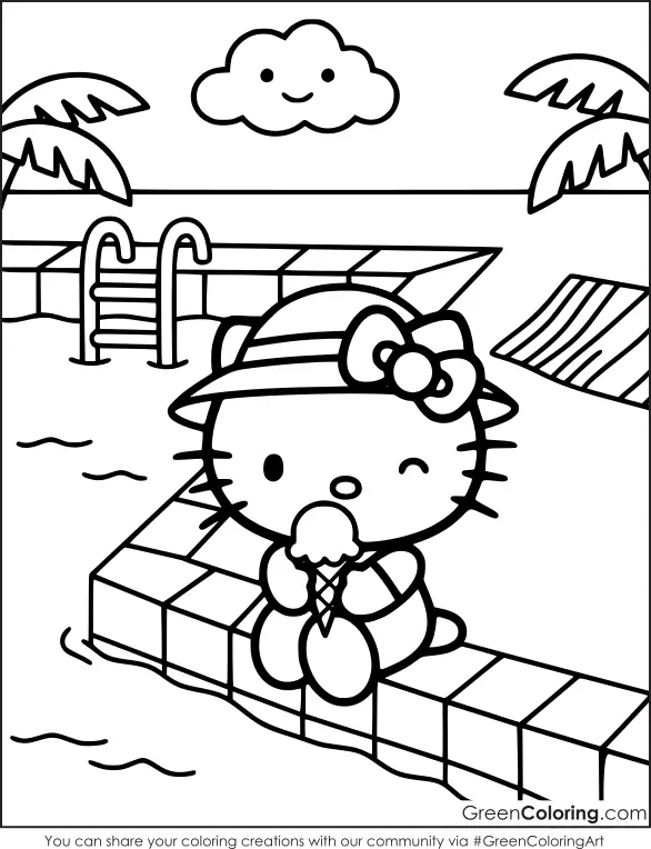 hello kitty coloring pictures pdf free