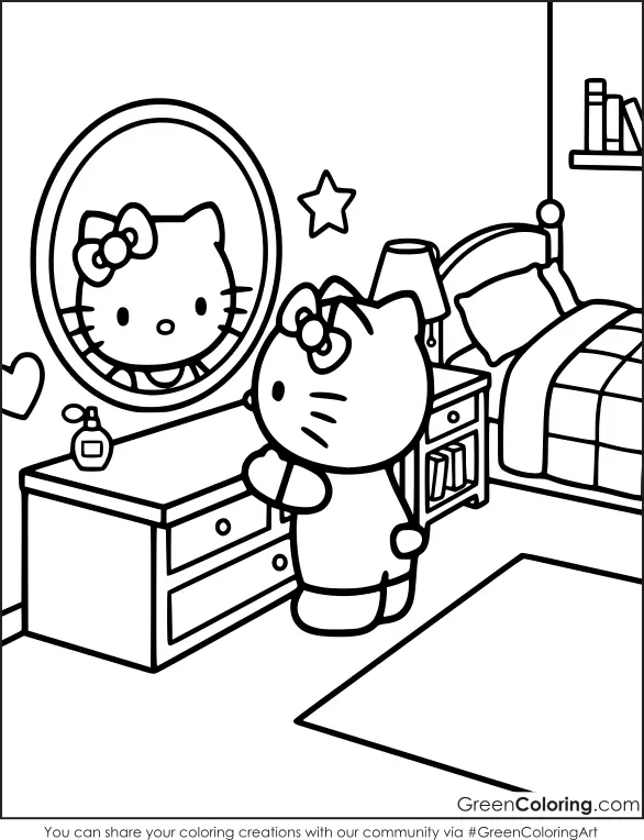 Hello Kitty Coloring Pages