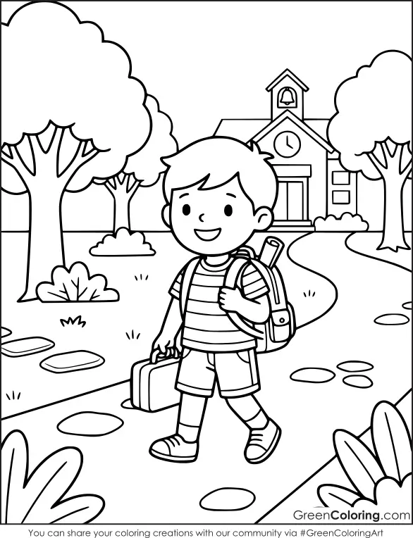 Back to School Coloring Pages Free