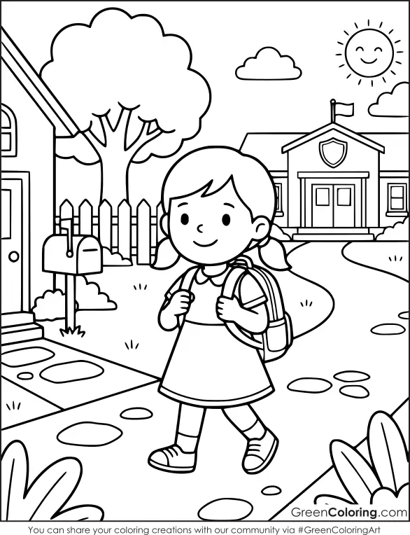 Back to School Coloring Pages Free