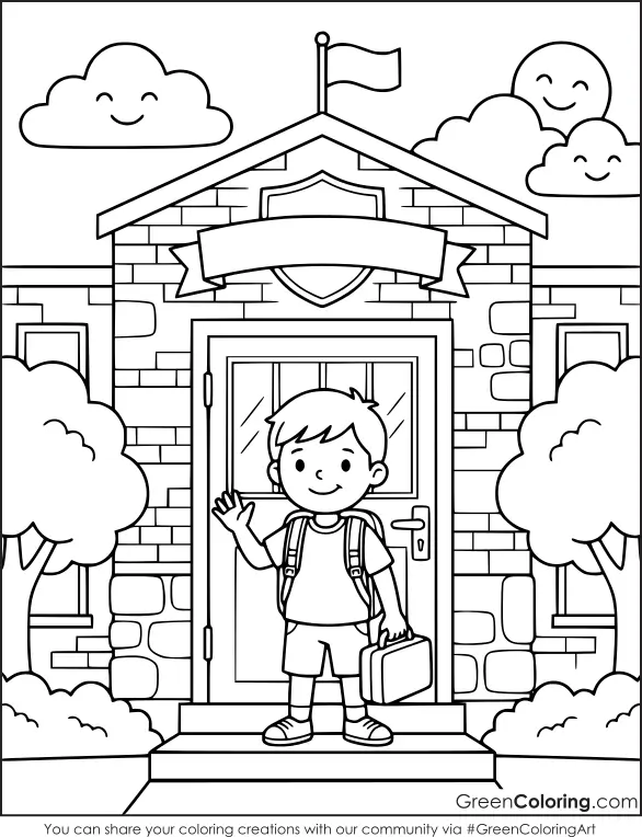Back to School Coloring Pages PDF