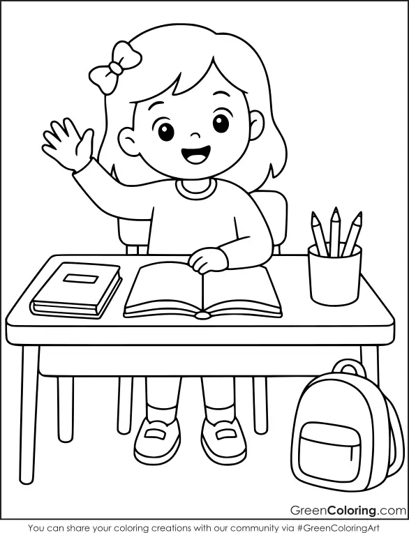 Back to School Coloring Sheet Printable