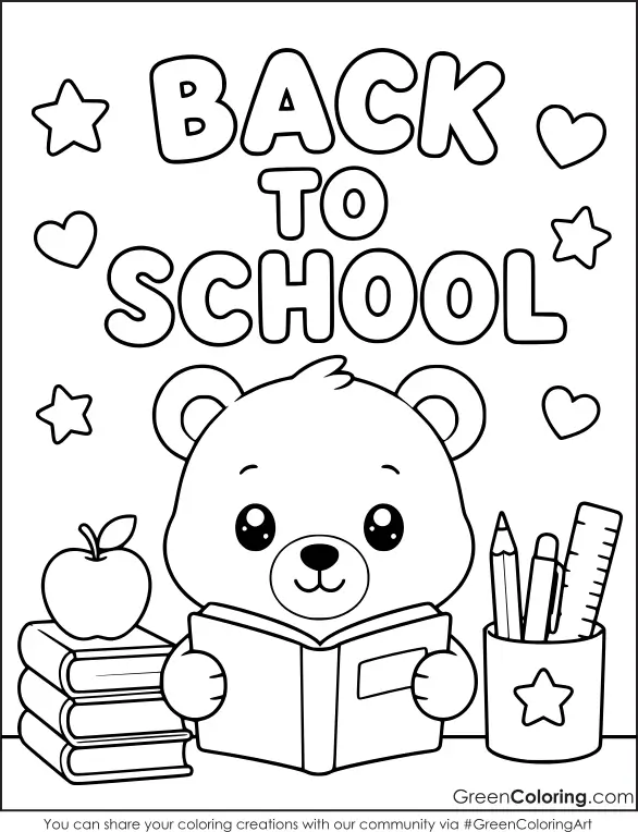 Back to School Coloring Pages Free Printable