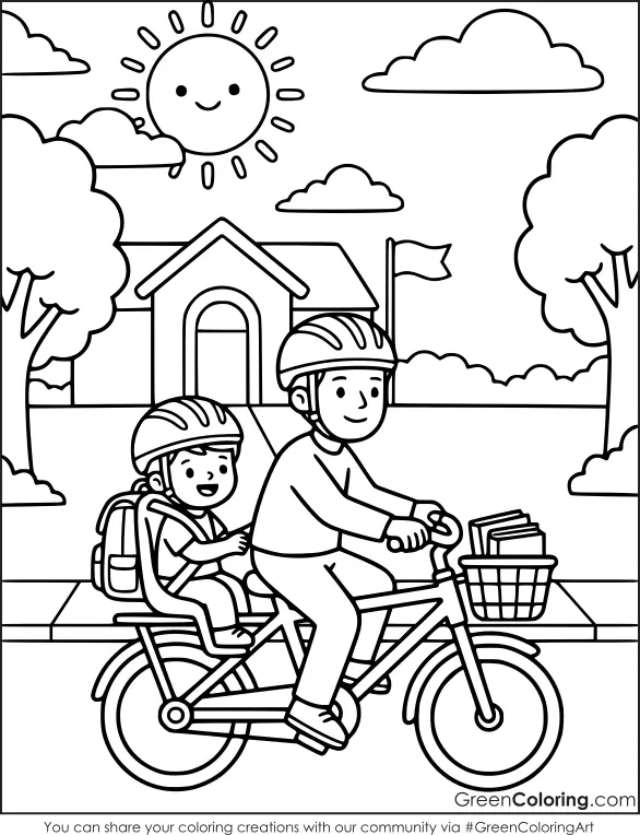 Easy Back to School Coloring Pages