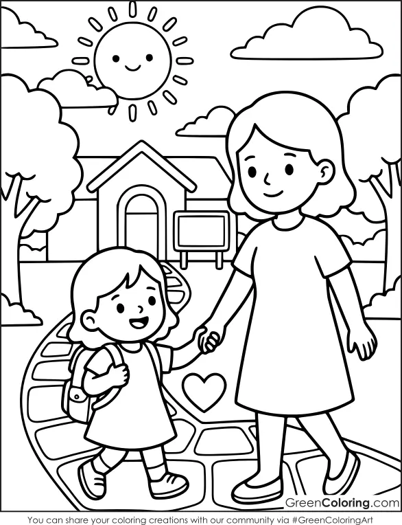 Printable Back to School Coloring Pages PDF