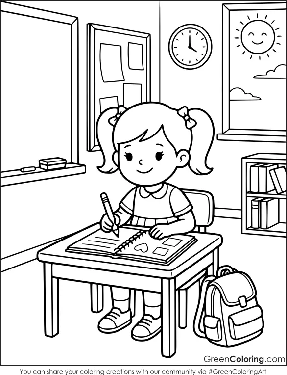 Coloring Pages Back to School